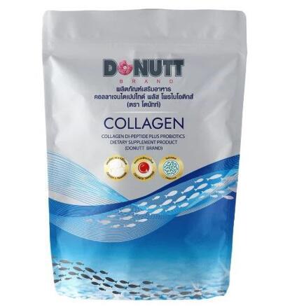 Рыбий коллаген дипептид с пребиотиком Donutt 120 гр для опорно-двигательной системы