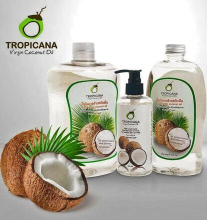 Кокосовое масло Tropicana oil 50, 100, 250, 500 или 1000 мл