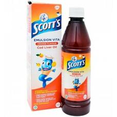 Детский витаминный комплекс с рыбьим жиром Scotts oil 200 мл