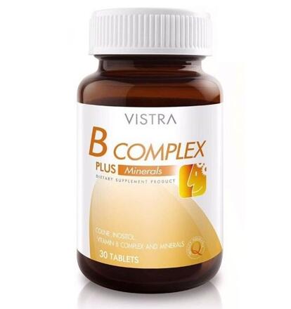 Комплекс витаминов B с минералами Vistra 30 таблеток