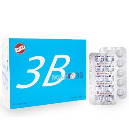 Комплекс витаминов B1, B12 и B6 Patar 50, 100 или 200 таблеток