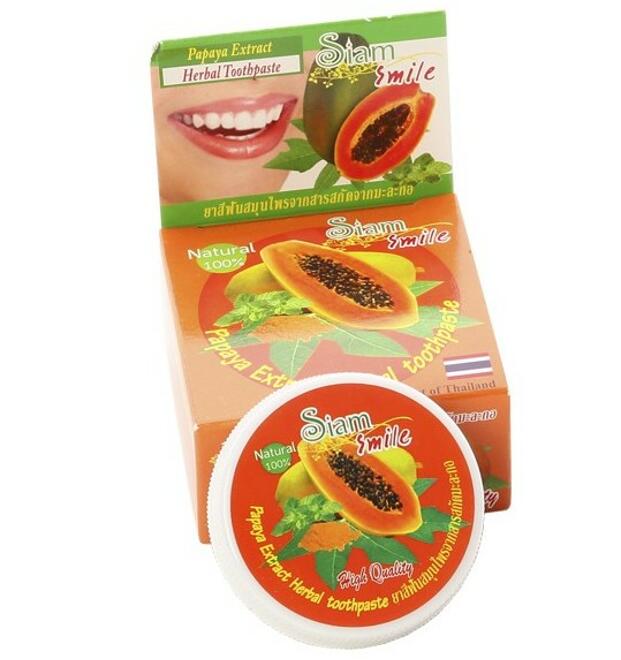 Круглая Зубная паста с папайей Siam Smile 25 гр