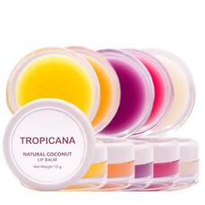 Бальзам для губ на кокосовом масле Tropicana 10 гр 3 аромата