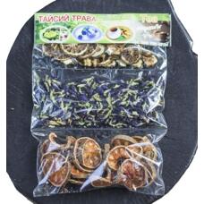 Набор традиционных тайских чаев: Бергамот, Синий чай (анчан), Баиль (матум) 90 гр