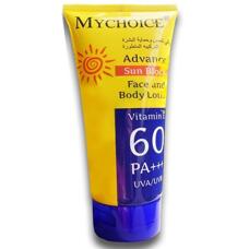Солнцезащитный лосьон для тела PA60+++ Mychoice 150 гр