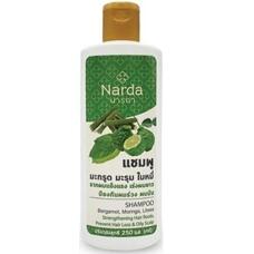 Укрепляющий шампунь для роста волос с бергамотом и морингой Narda 250 мл