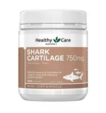 Акулий хрящ Shark Cartilage 750 мг Healthy Care 200 капсул