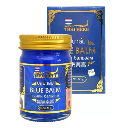 Синий бальзам от варикоза и тяжести ног Royal Thai Herb 50 гр