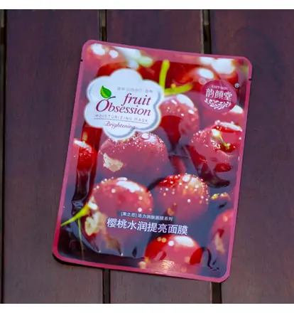 Корейская осветляющая маска с вишней Fruit Obsession 1 или 10 шт