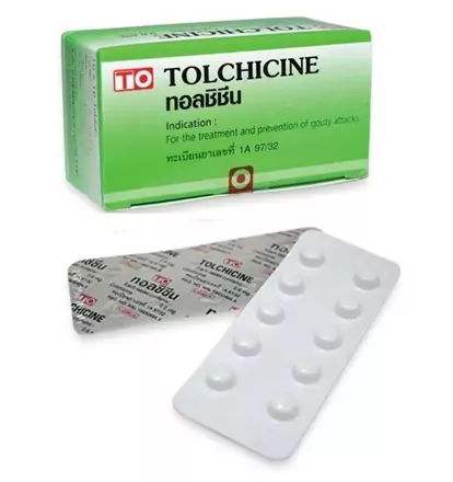Колхицин для лечения подагры и отложения солей Tolchicine 100 капсул